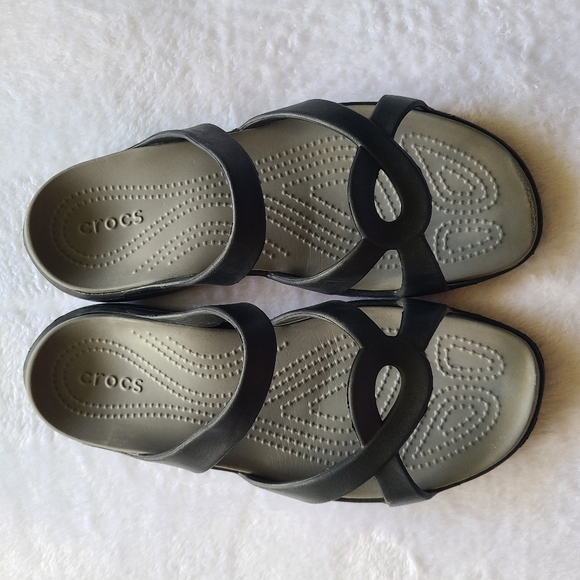 CROCS Shoes - Crocs Meleen Crossband Slip on Sandals US Women's 10